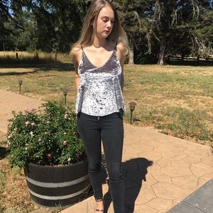 American Eagle Velvet Tank
